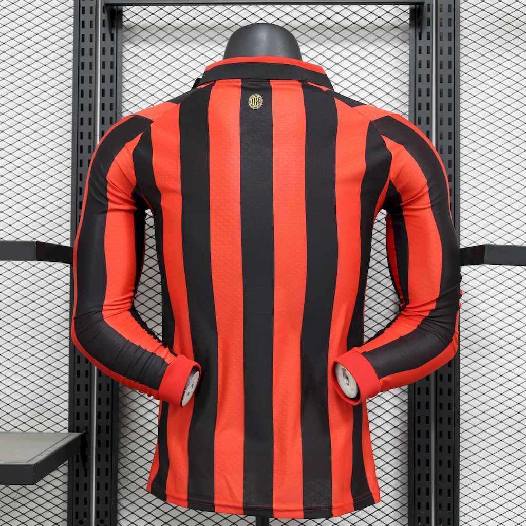 AC Milan 2024-25 125th Anniversary Edition Retro Long Sleeves Jersey P S-XXL