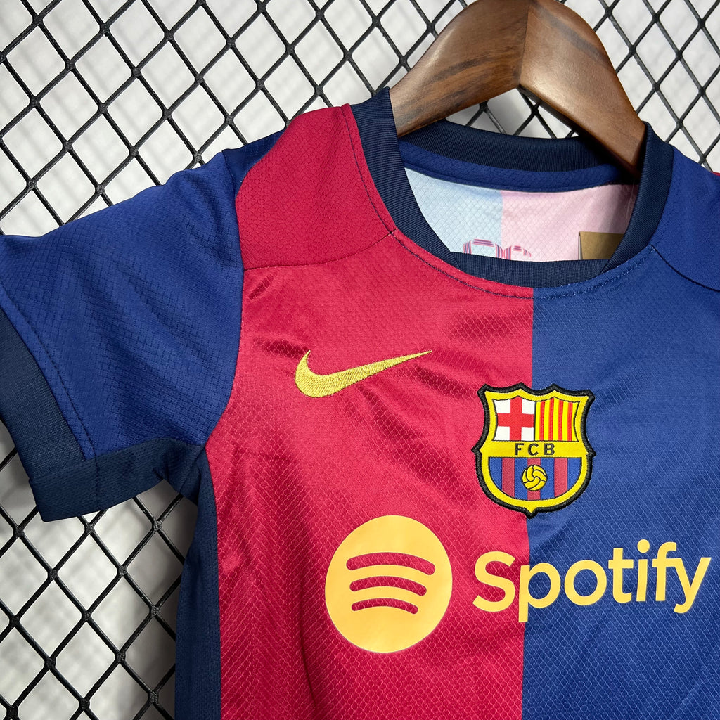 Barcelona 2024-25 Home Kids Kit S-XXL