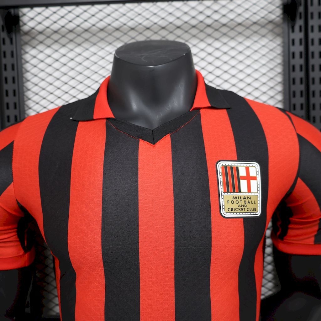 AC Milan 2024-25 125th Anniversary Edition Retro Jersey Player Version S-XXL