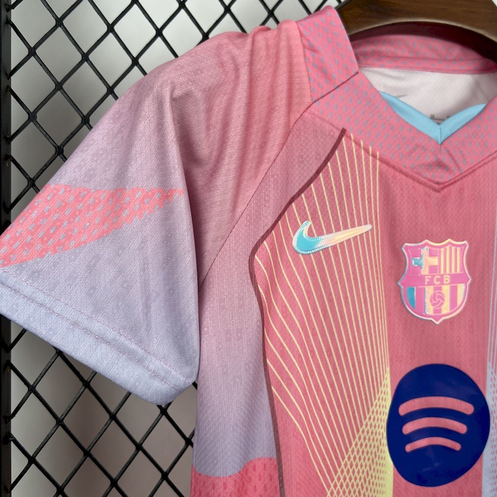 Barcelona 2025-26 pink special edition Kids Kit S-XXL