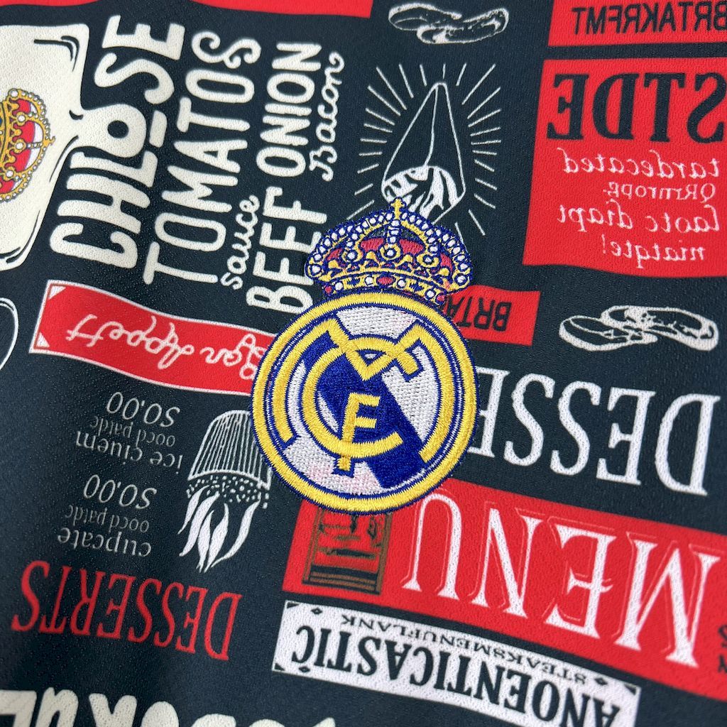 Real Madrid 2025-26 Doodle board Football Jersey S-XXL