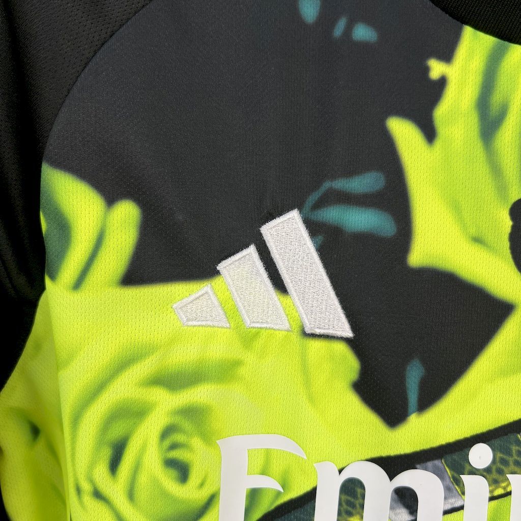 Real Madrid 2025-26 Green Rose Bamboo Leaf Green Football Jersey S-XXL