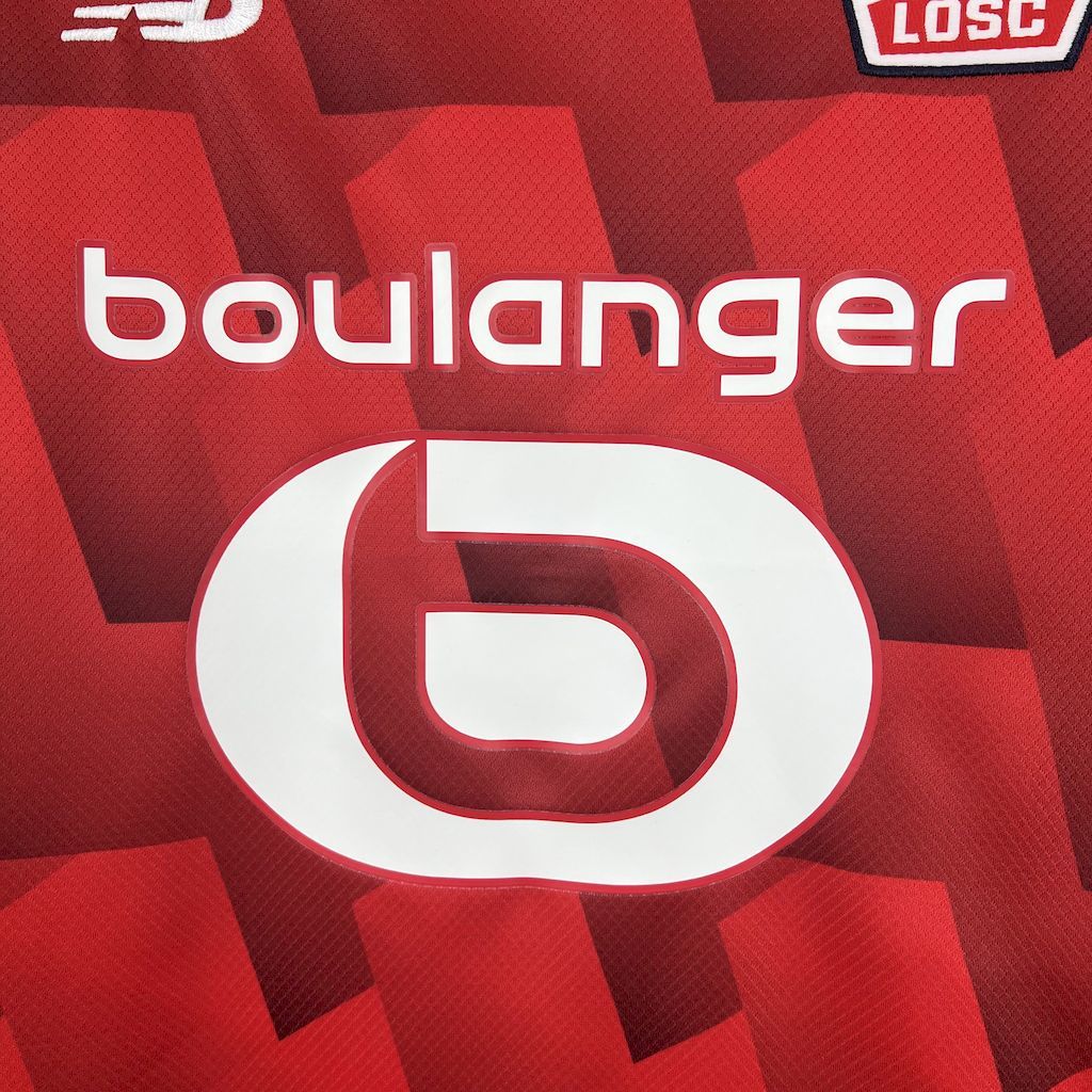 Top 11 Lille OSC 2025-26 Home Football Jersey S-XXL