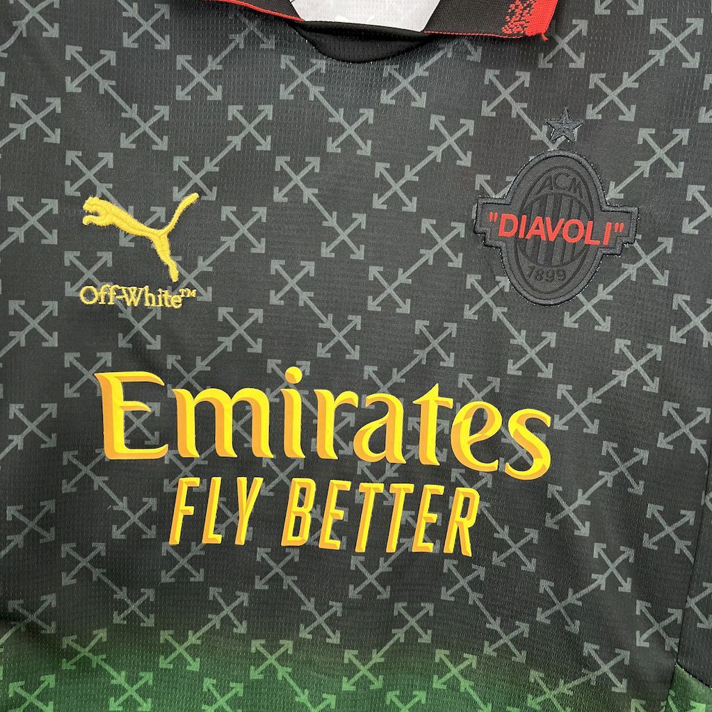 AC Milan 2025-26 Co-Branded Black Edition Kids Kit S-XXL