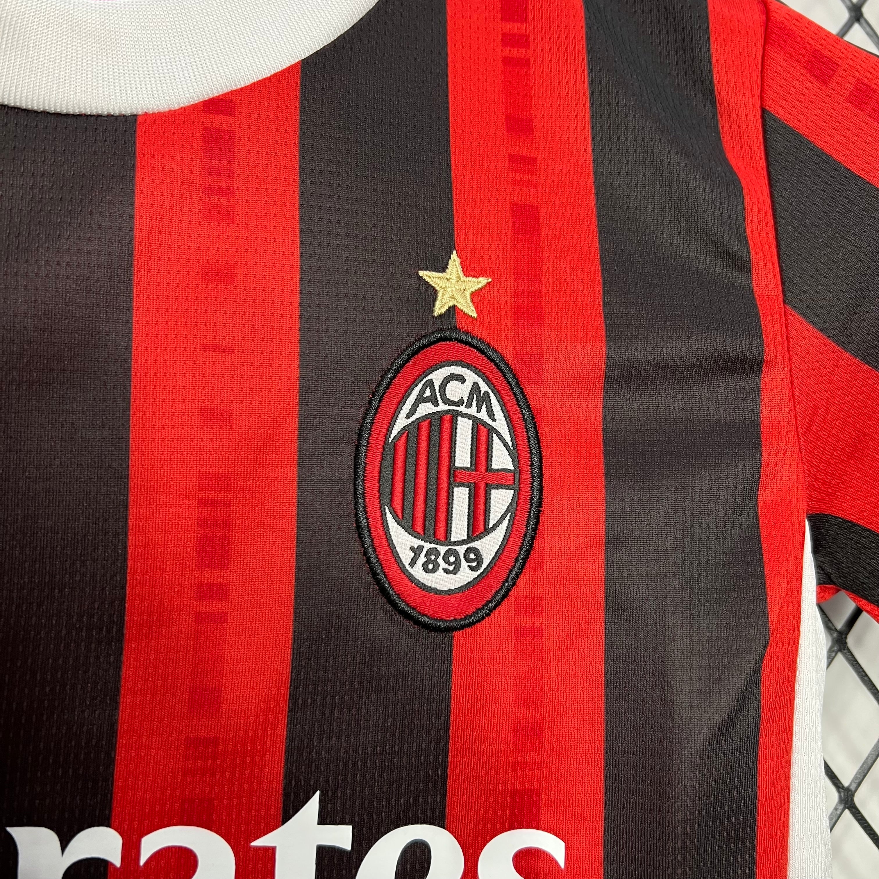 AC Milan 2024-25 Home Kids Kit S-XXL