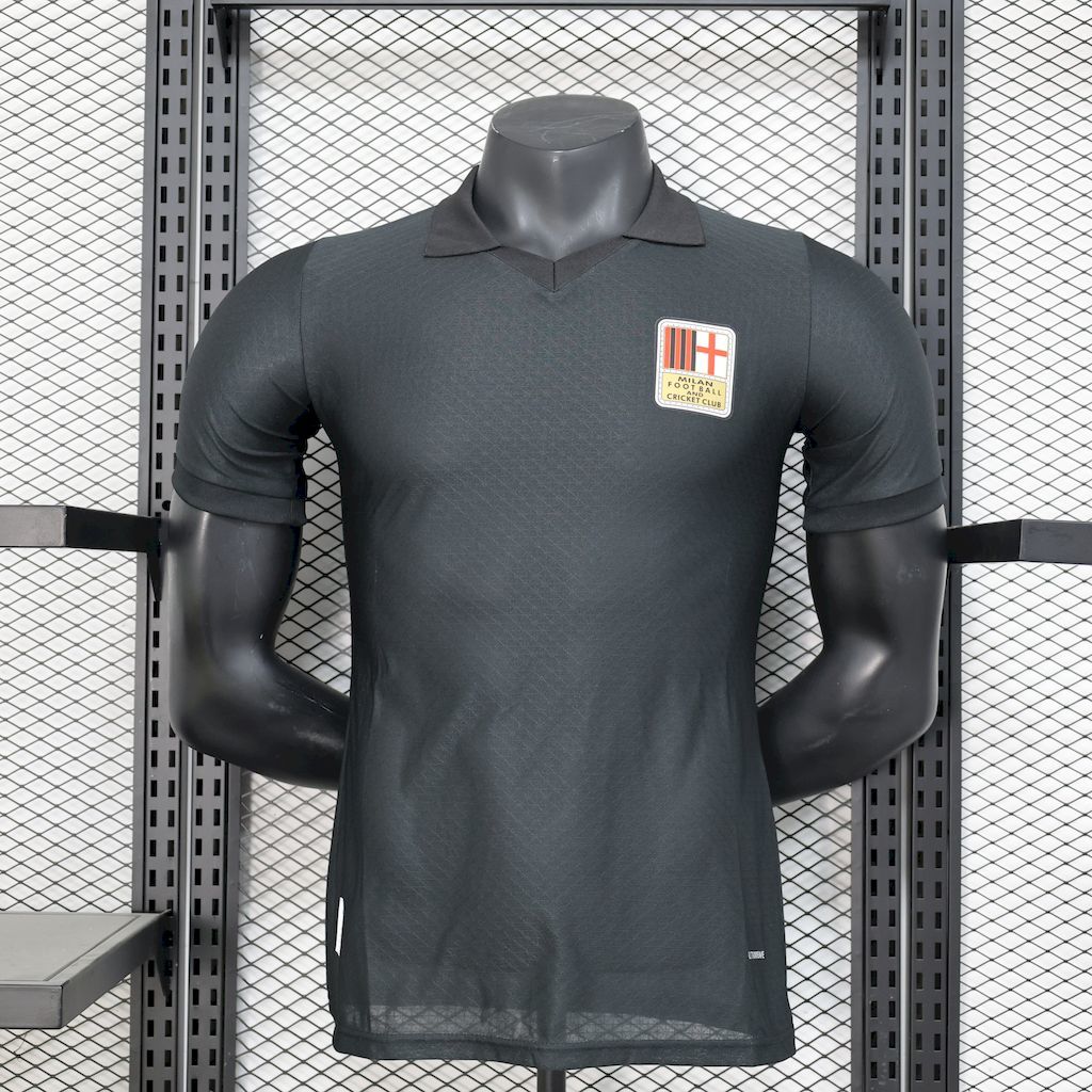 AC Milan 2024-25 125th Black goalkeeper Retro Jersey Player Version S-XXL