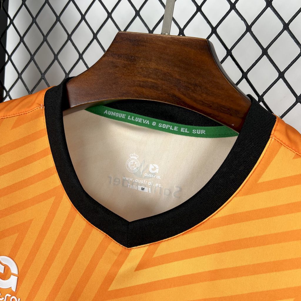 Racing de Santander 2024-25 Orange Goalkeeper Jersey S-XXL