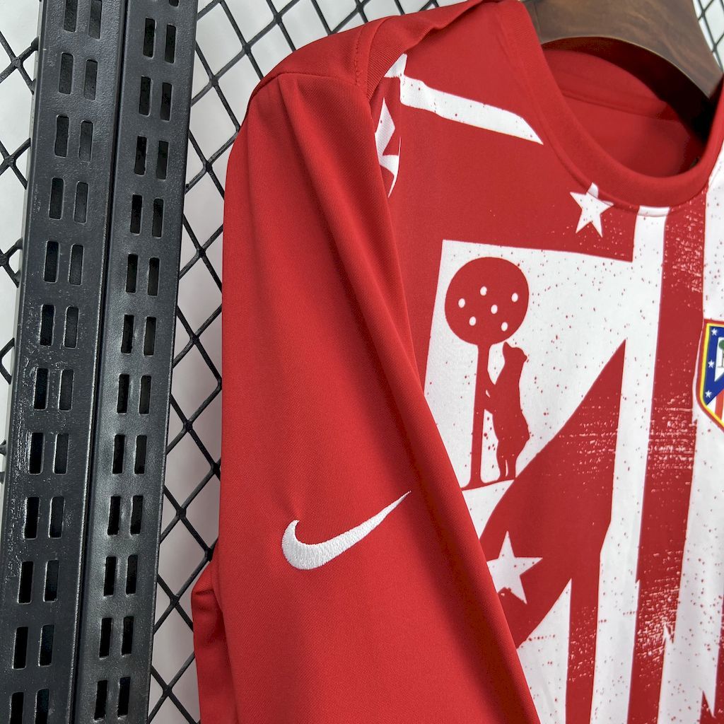 Atletico Madrid 2025-26 Pre-Match training Long Sleeves Football Jerse S-XXL