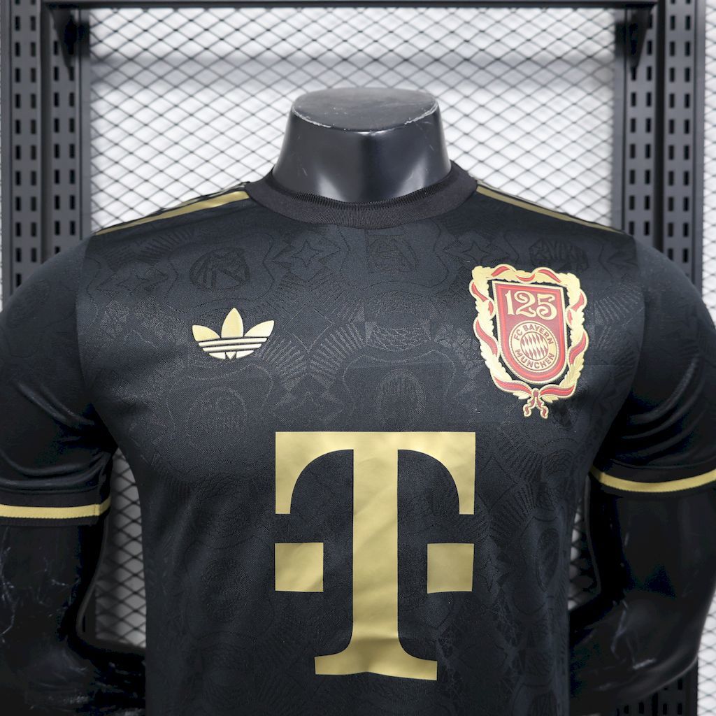 Bayern Munich 2024-25 125 Anniversary Black Jersey Player Version S-XXL
