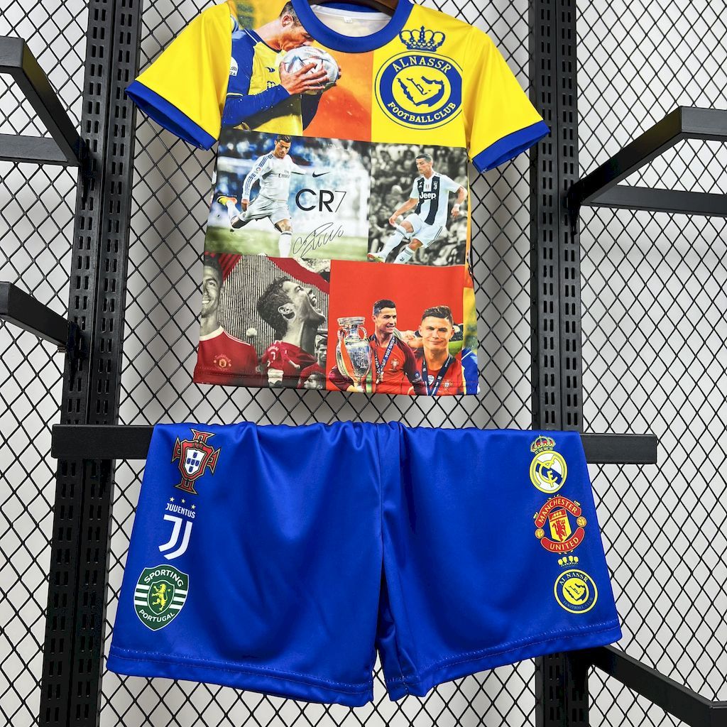 Cristiano Ronaldo 2025-26 all club mix Kids Kit S-XXL