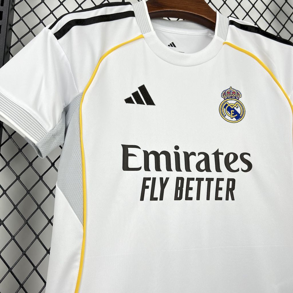 Real Madrid 2025-26 Home Kids Kit S-XXL