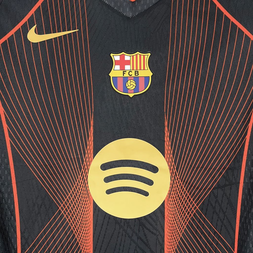 Barcelona 2025-26 black orange special edition Football jersey S-XXL