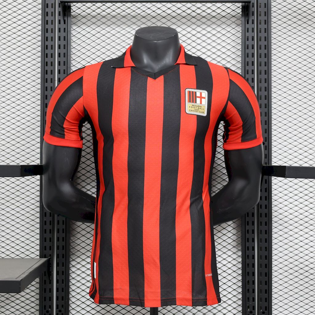 AC Milan 2024-25 125th Anniversary Edition Retro Jersey Player Version S-XXL