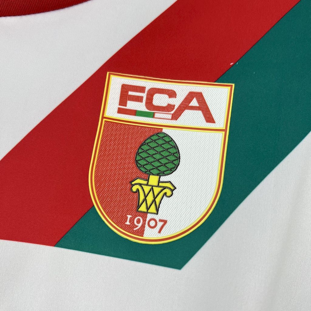 FC Augsburg 2025-26 Home Football Jersey S-XXL