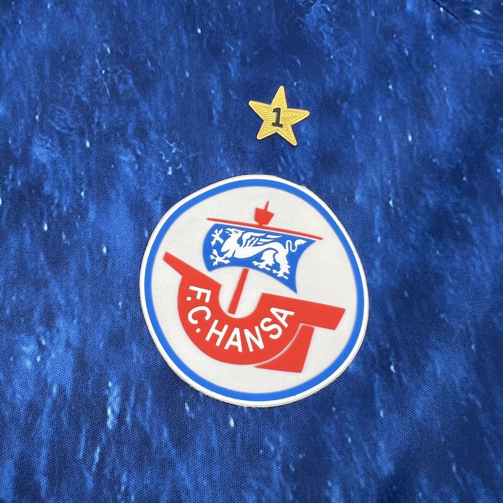 FC Hansa Rostock 2025-26 Baltic Sea Special Edition Football Jersey S-XXL