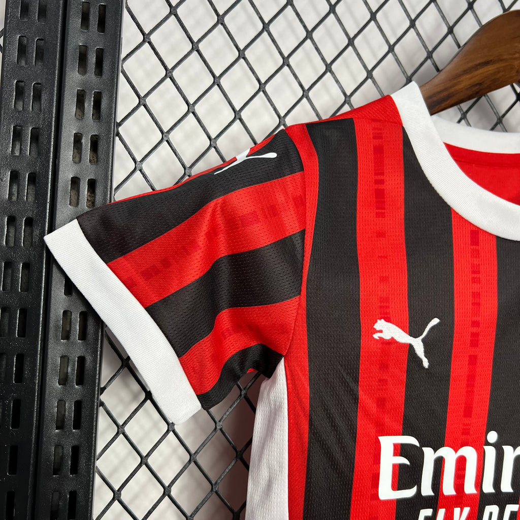 AC Milan 2024-25 Home Kids Kit S-XXL