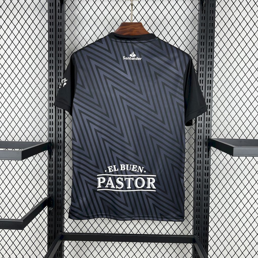 Racing de Santander 2024-25 Black Goalkeeper Jersey S-XXL