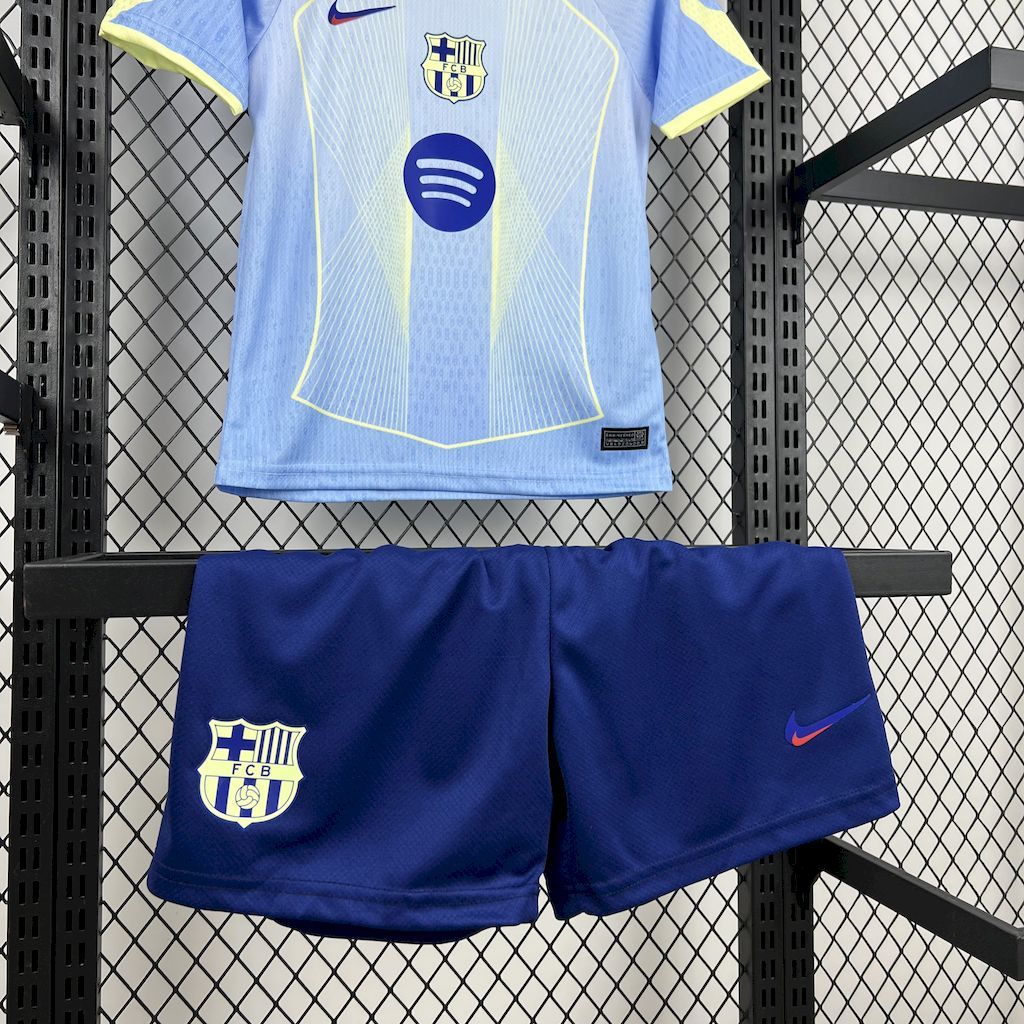 Barcelona 2025-26 blue special edition Kids Kit S-XXL