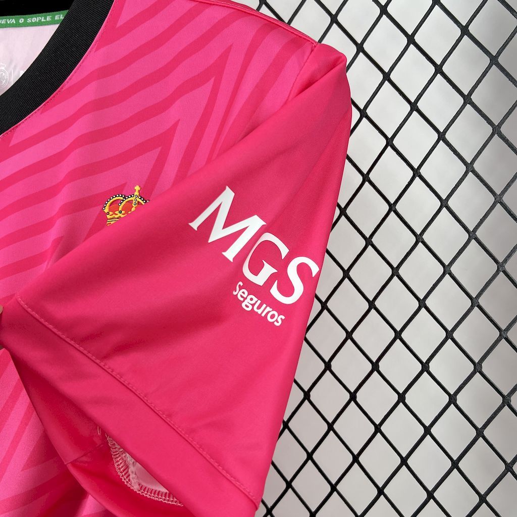 Racing de Santander 2024-25 Pink Goalkeeper Jersey S-XXL