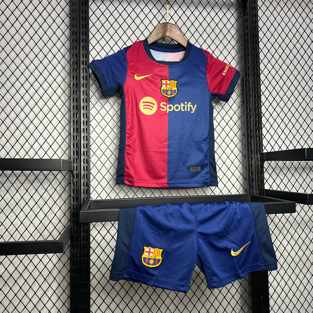 Barcelona 2024-25 Home Kids Kit S-XXL