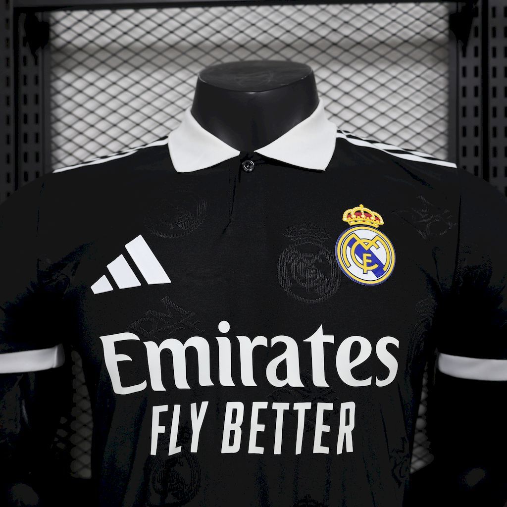 Real Madrid 2025-26 Black Special Edition Jersey Player Version S-XXL