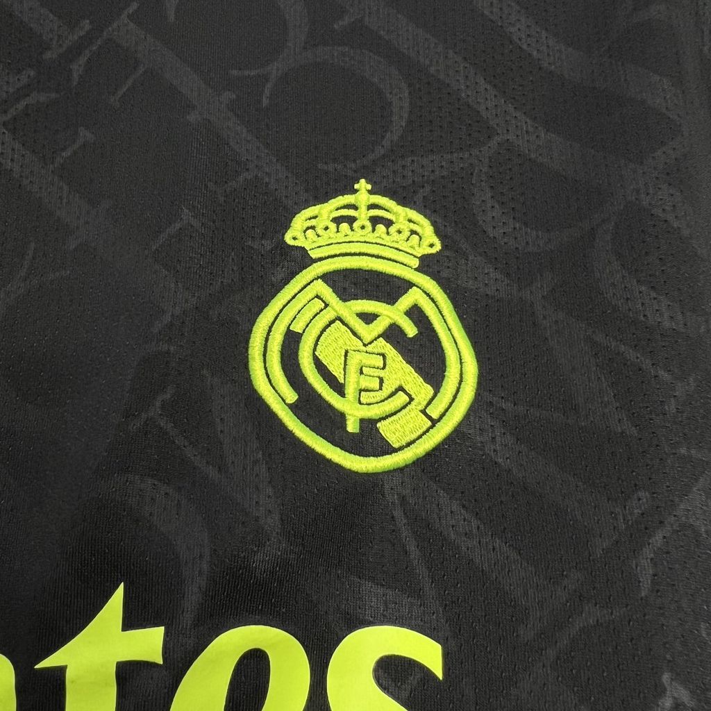 Real Madrid 2024-25 X BLACK AND NEON UNIQUE Jersey S-XXL S-XXL