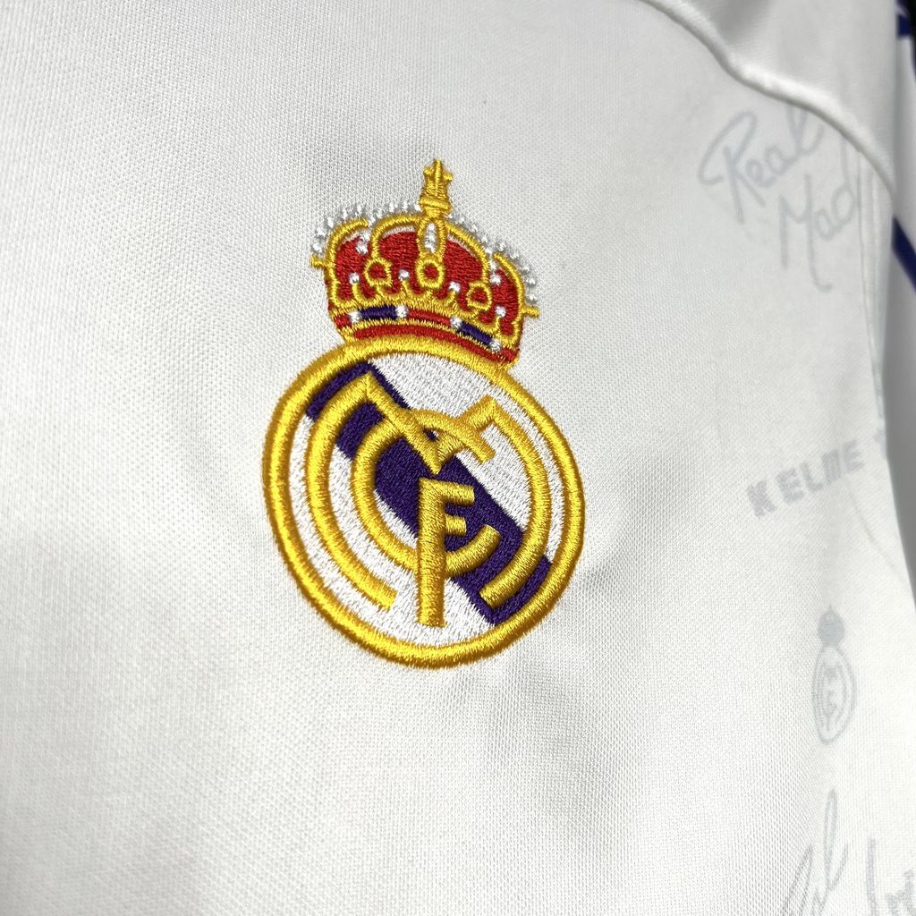 Real Madrid 1994-96 Home Long Sleeve Retro Jersey S-XXL
