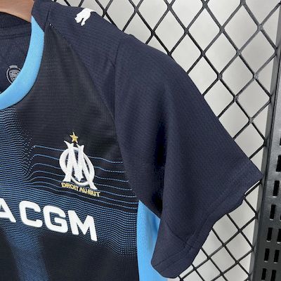 Olympique Marseille 2025-26 Away Kids Kit S-XXL