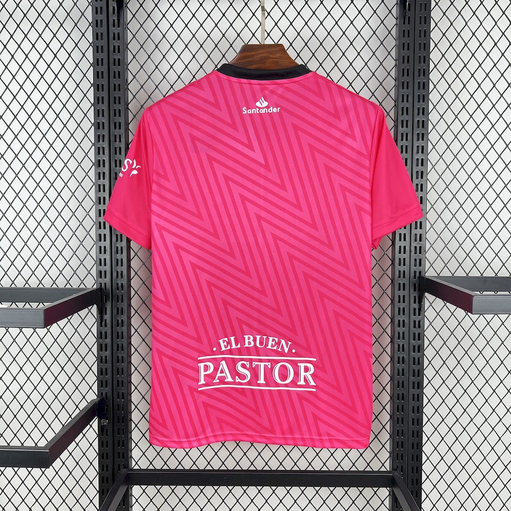 Racing de Santander 2024-25 Pink Goalkeeper Jersey S-XXL