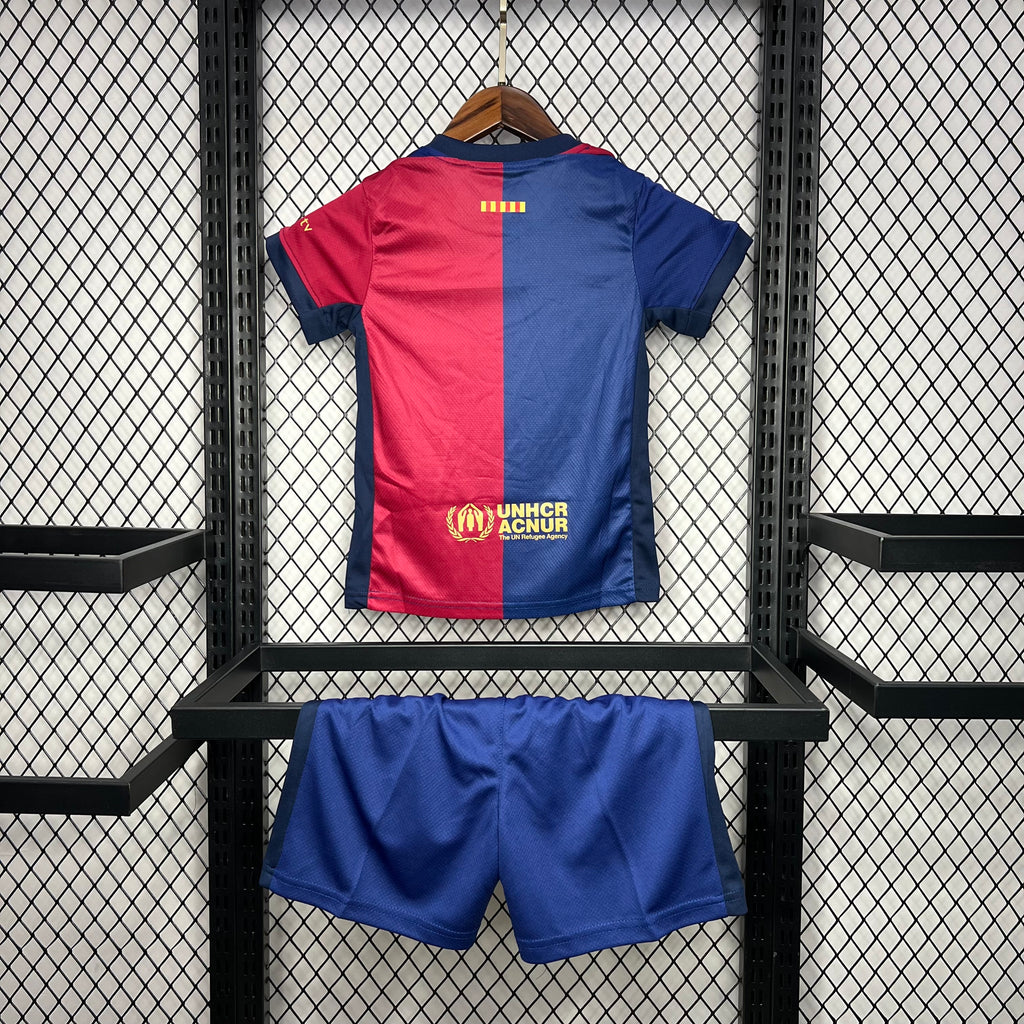 Barcelona 2024-25 Home Kids Kit S-XXL