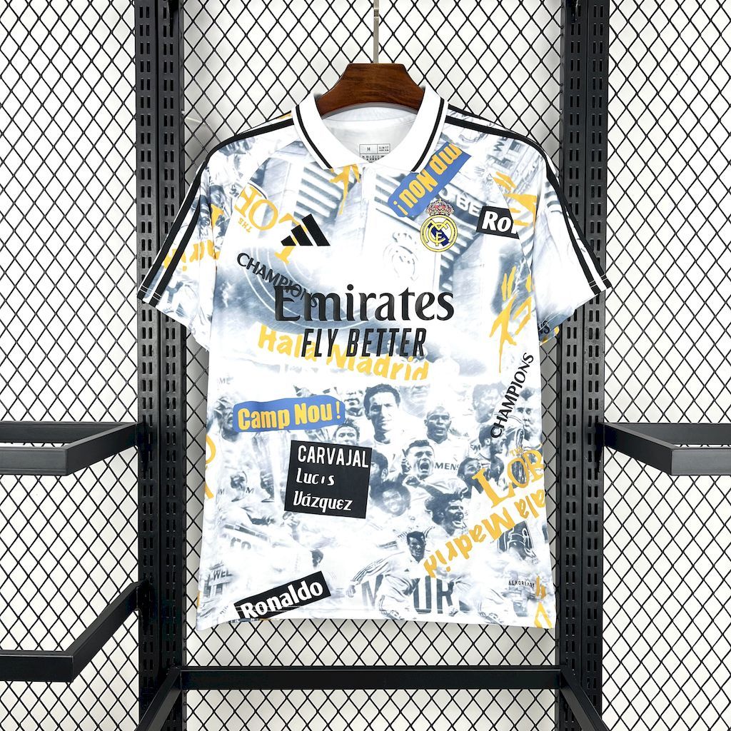 Real Madrid 2025-26 Glory Graffiti Board Football jersey S-XXL