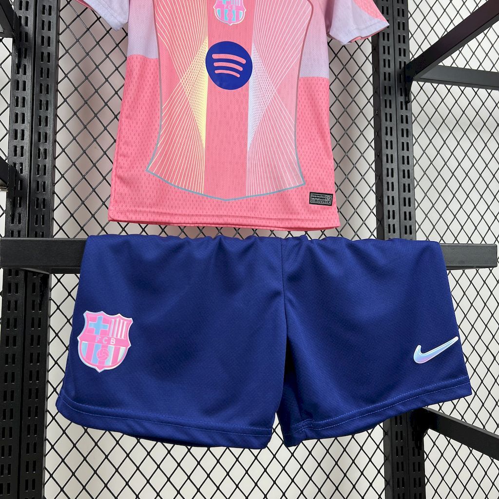 Barcelona 2025-26 pink special edition Kids Kit S-XXL