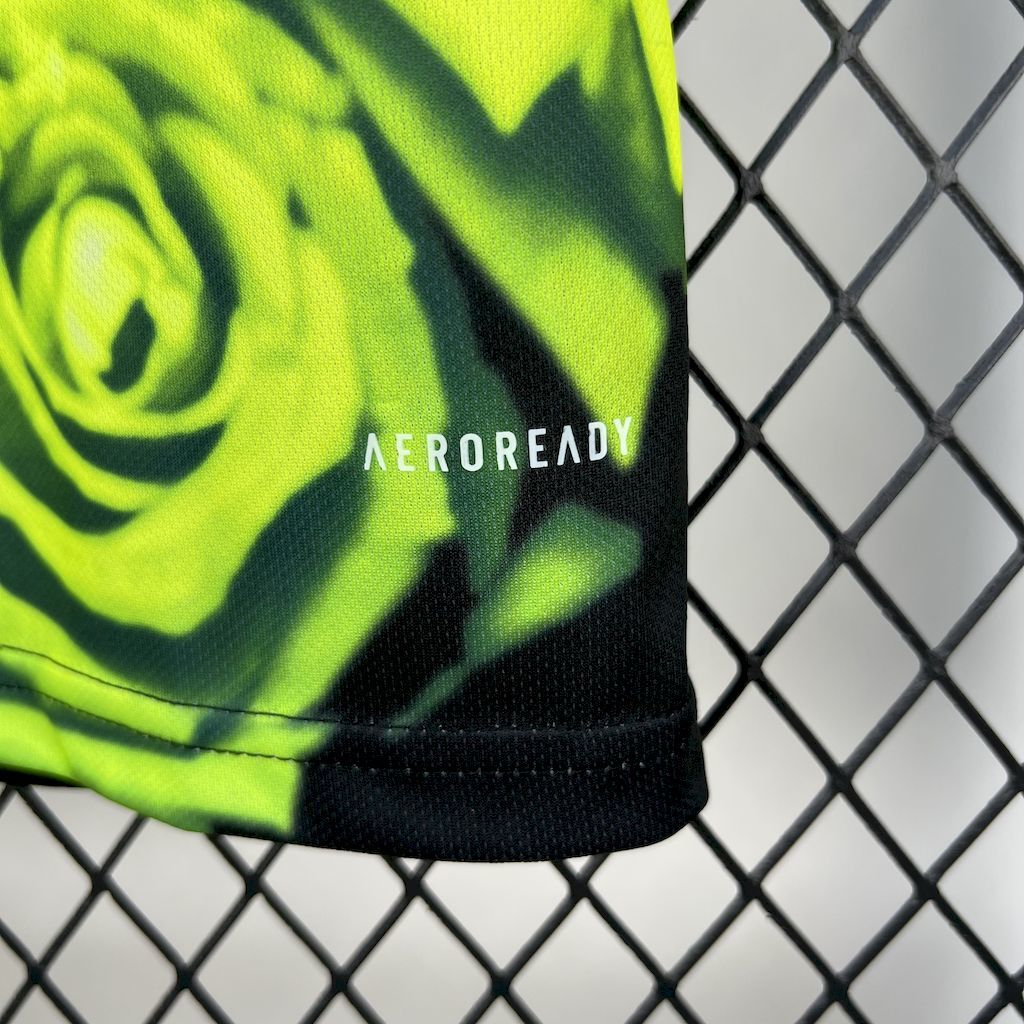 Real Madrid 2025-26 Green Rose Bamboo Leaf Green Football Jersey S-XXL