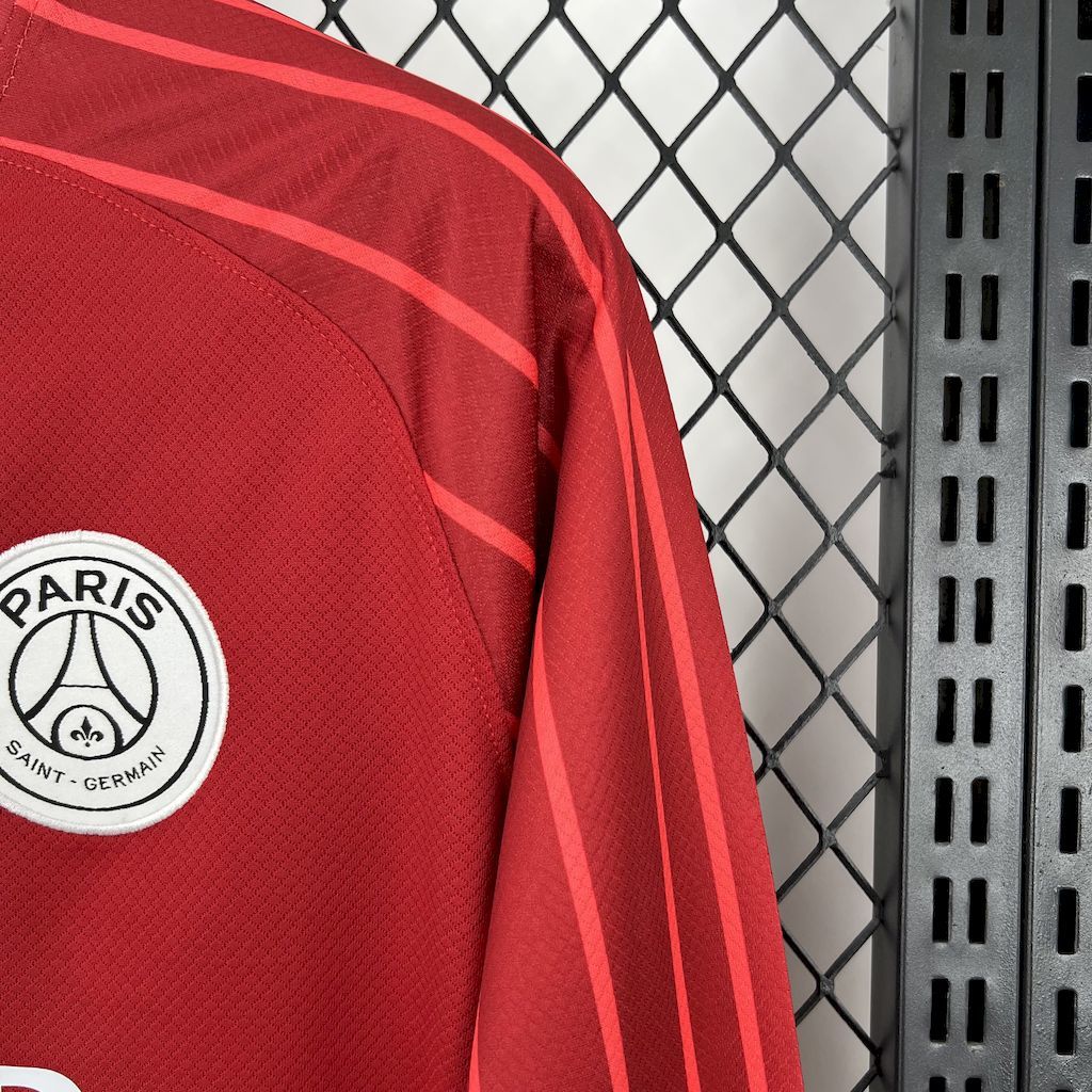 PSG 25-26 Red goalkeeper Long Sleeves Football jersey S-XXL