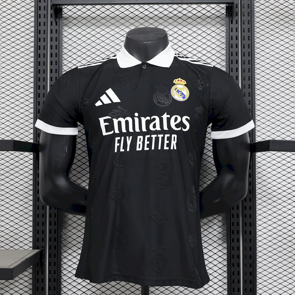 Real Madrid 2025-26 Black Special Edition Jersey Player Version S-XXL