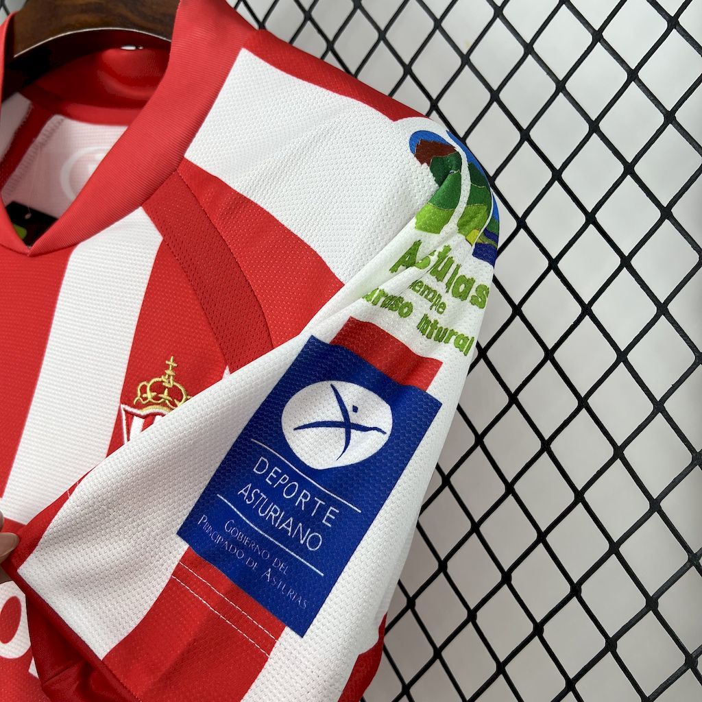 Sporting de Gijon 2008-09 Home Retro Jersey S-XXL