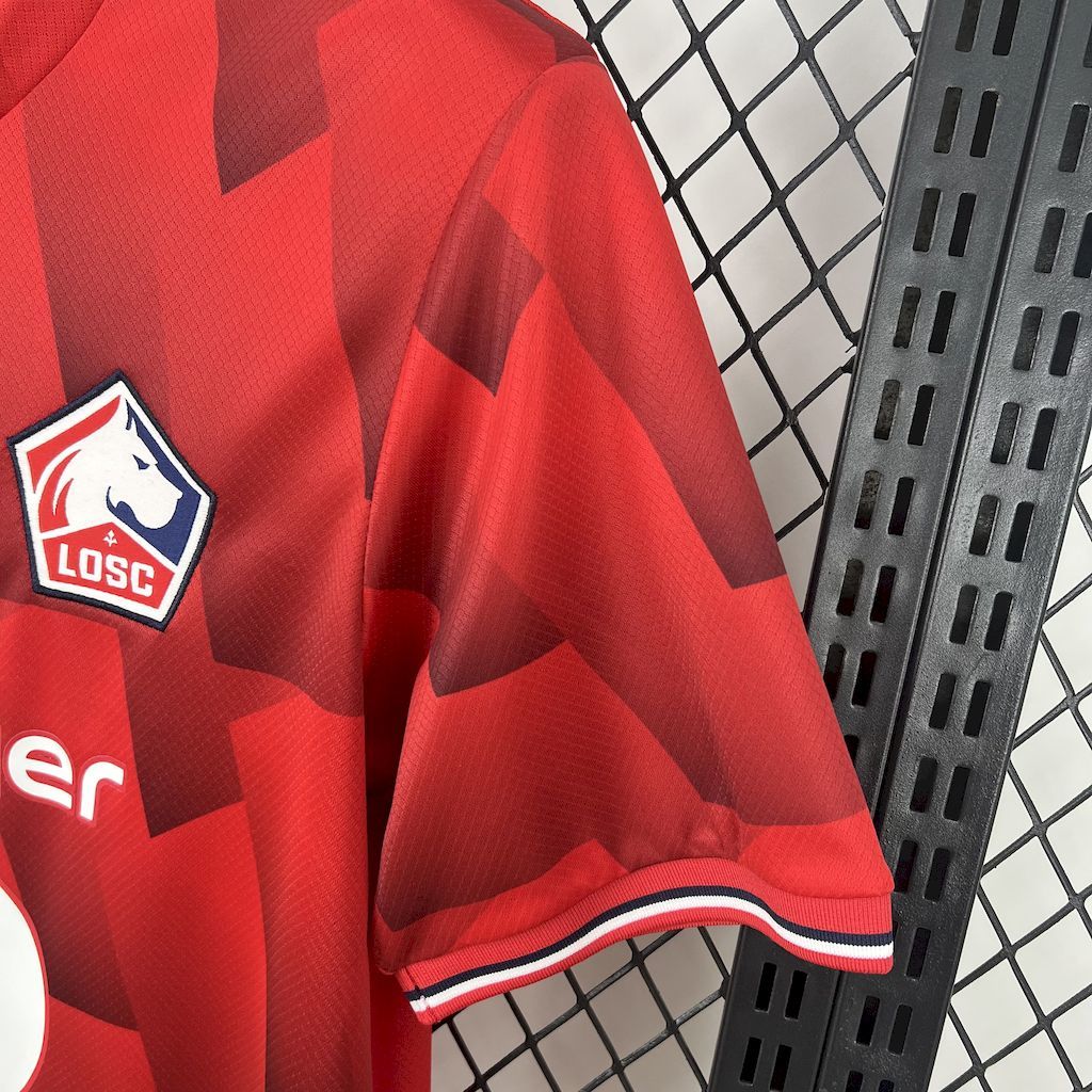 Top 11 Lille OSC 2025-26 Home Football Jersey S-XXL