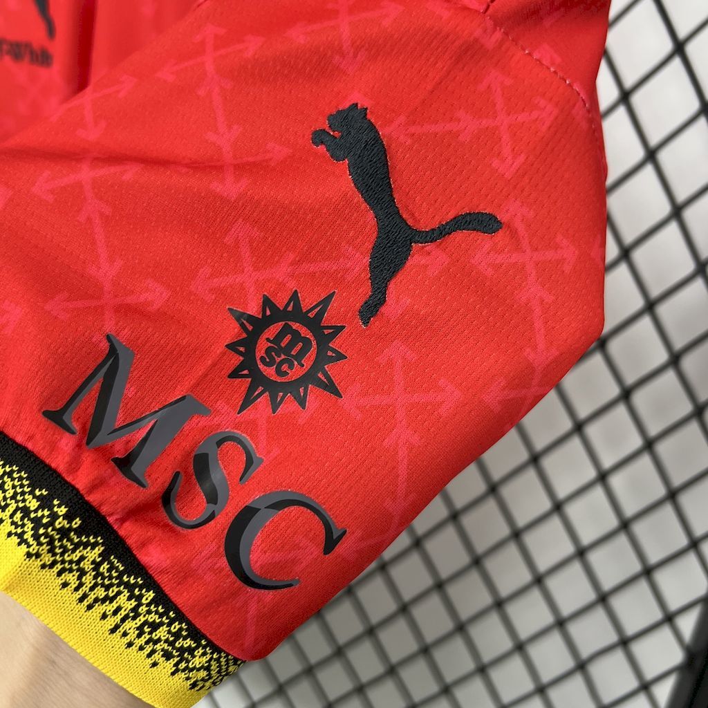AC Milan 2025-26 Co-Branded Red Edition Kids Kit S-XXL