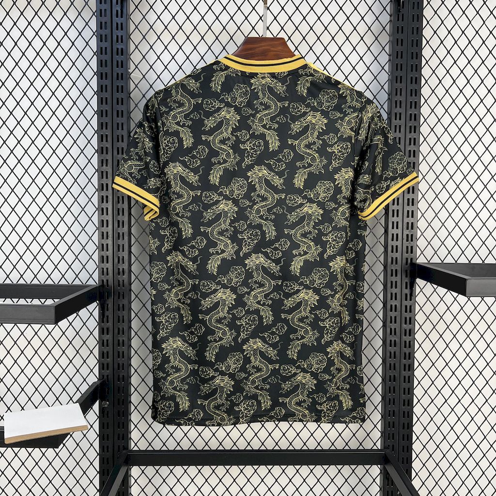 Real Madrid 2025-26 Black Golden Dragon Edition Football Jersey S-XXL