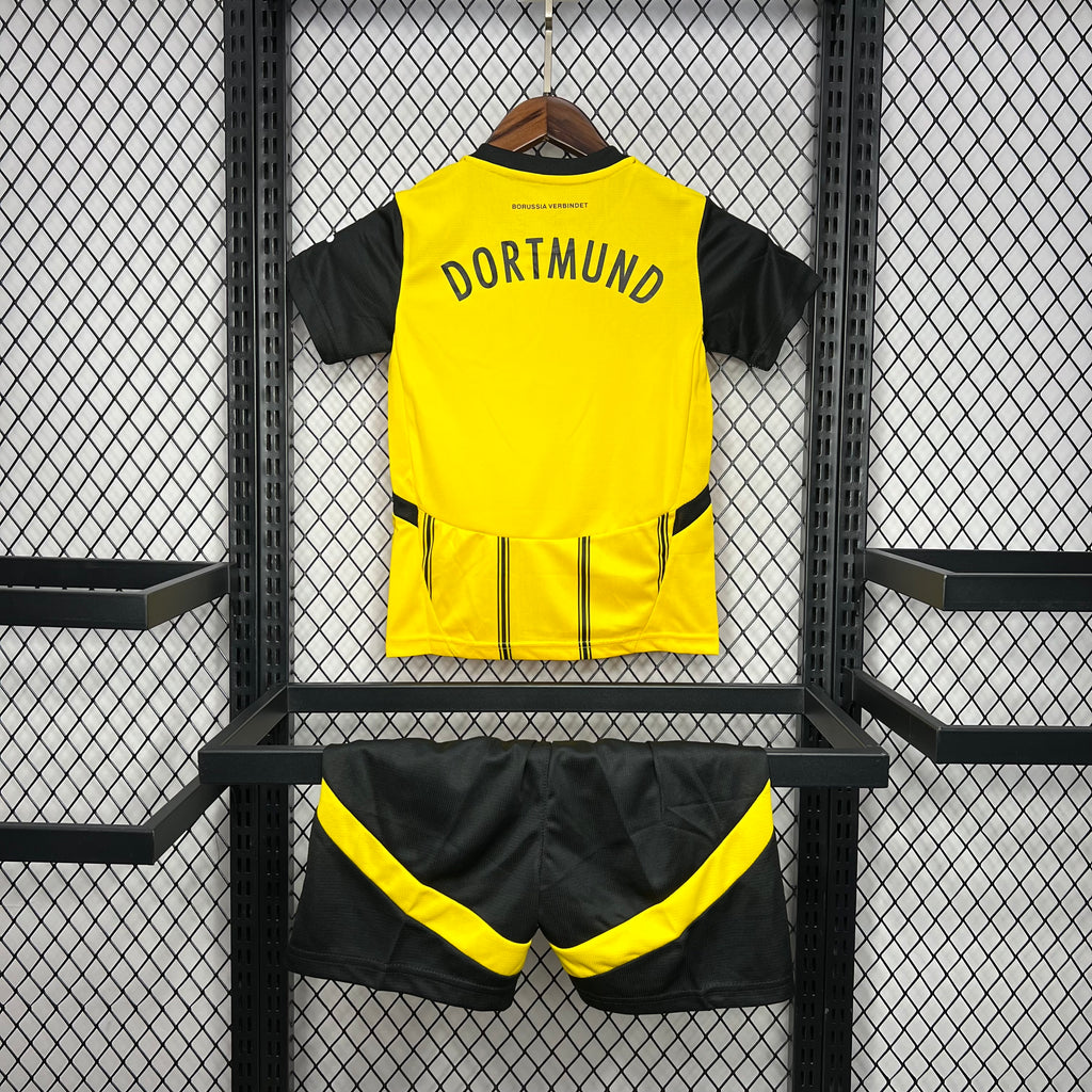 Borussia Dortmund 2024-25 Home Kids Kit S-XXL