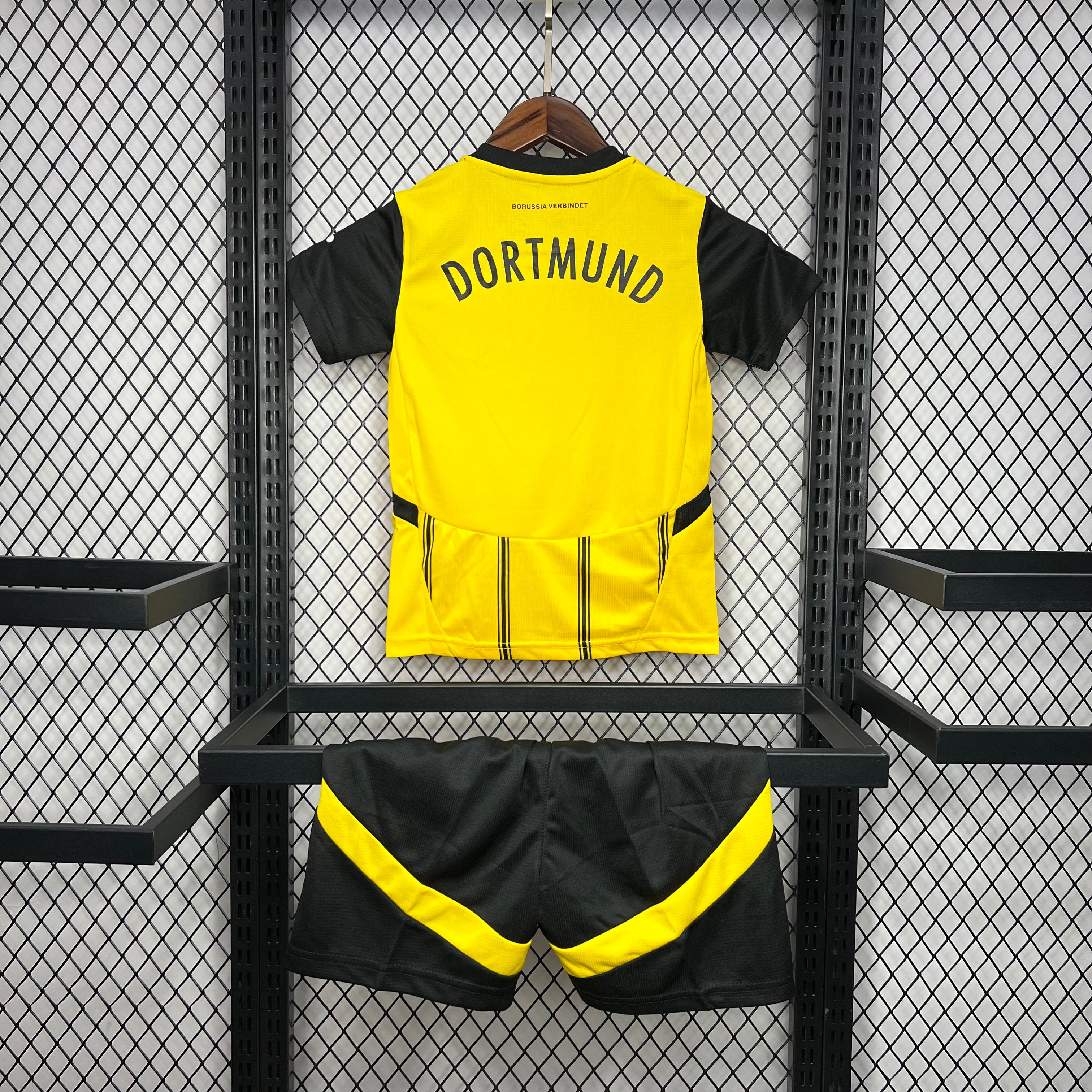 Borussia Dortmund 2024-25 Home Kids Kit S-XXL