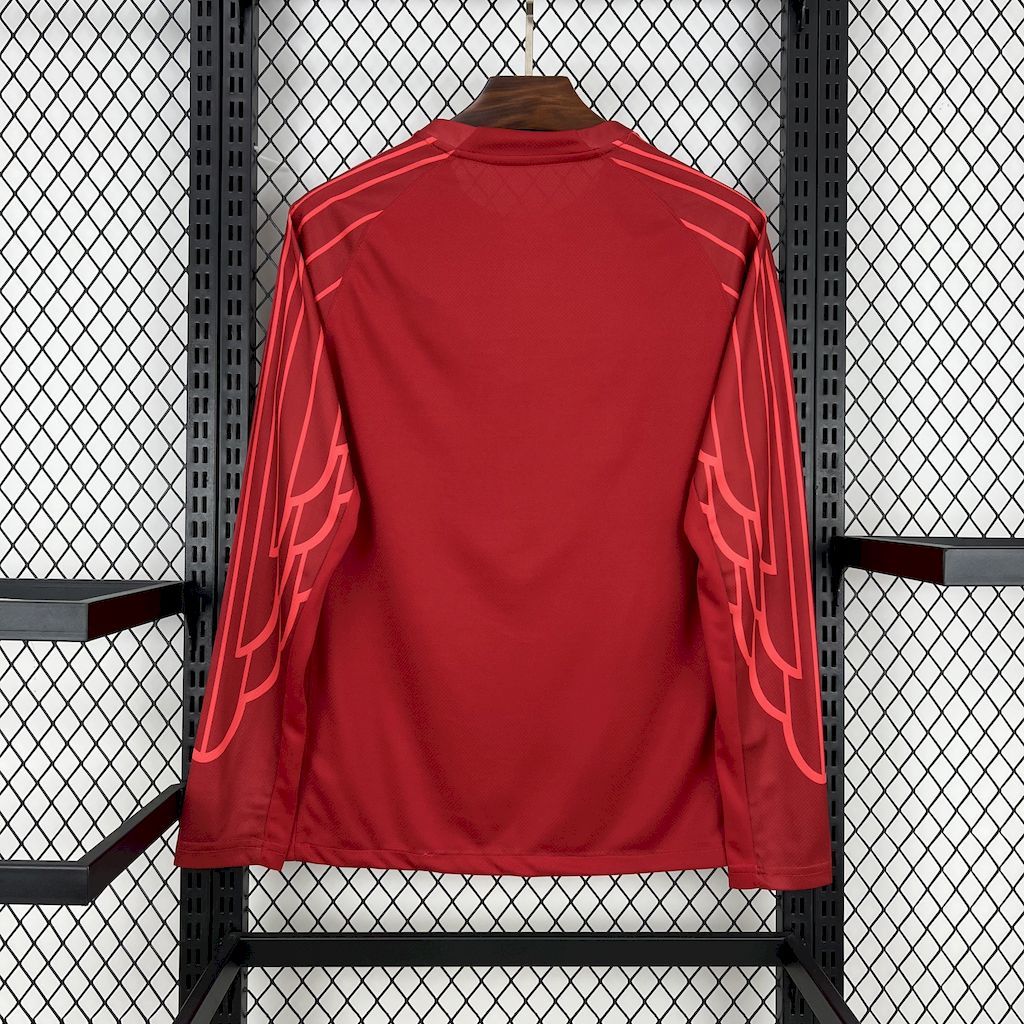 PSG 25-26 Red goalkeeper Long Sleeves Football jersey S-XXL