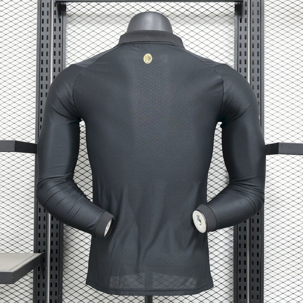 AC Milan 2024-25 125th Black goalkeeper Retro Long Sleeves Jersey Play S-XXL