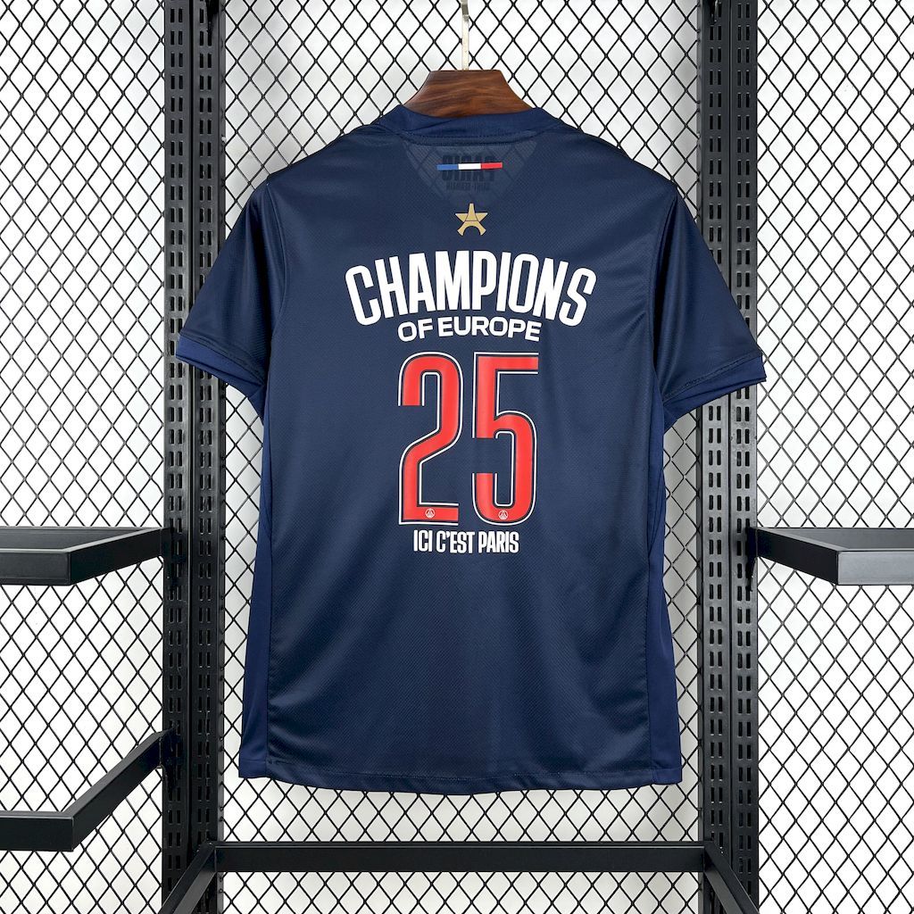 PSG 24-25 Home Stadium Collector&x27;s JerseyChampions of Europe 2025 S-XXL