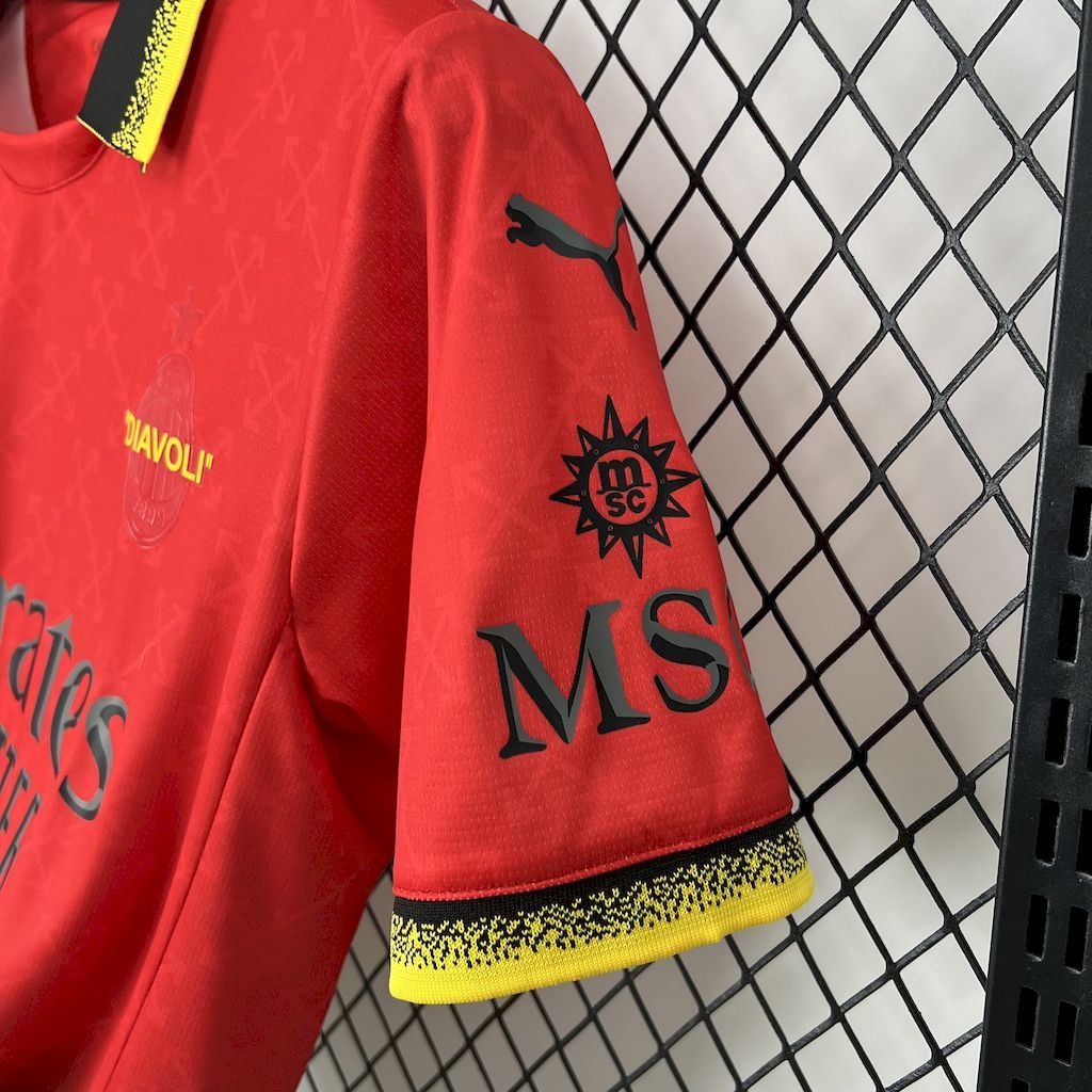 AC Milan 2025-26 Co-Branded Edition Jersey S-XXXXL S-XXL