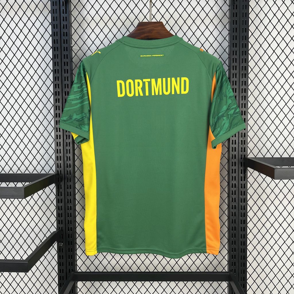 Borussia Dortmund 2024-25 Goalkeeper Green Football Jersey S-XXL