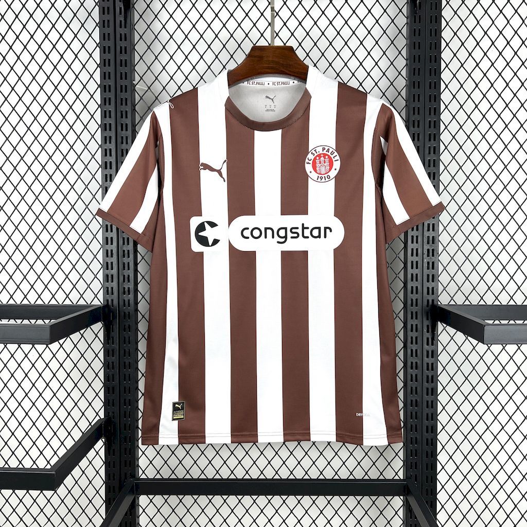 FC St. Pauli 2025-26 Home Football Jersey S-XXL