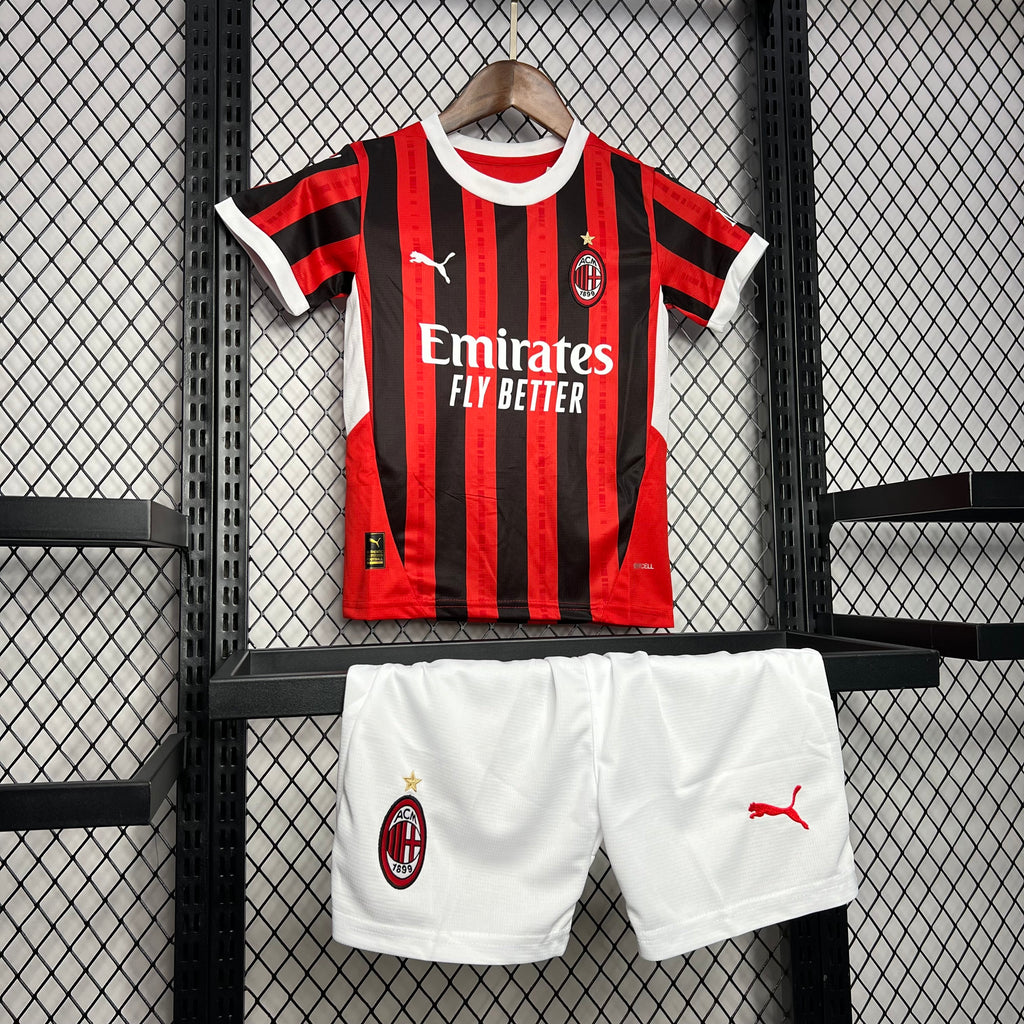 AC Milan 2024-25 Home Kids Kit S-XXL