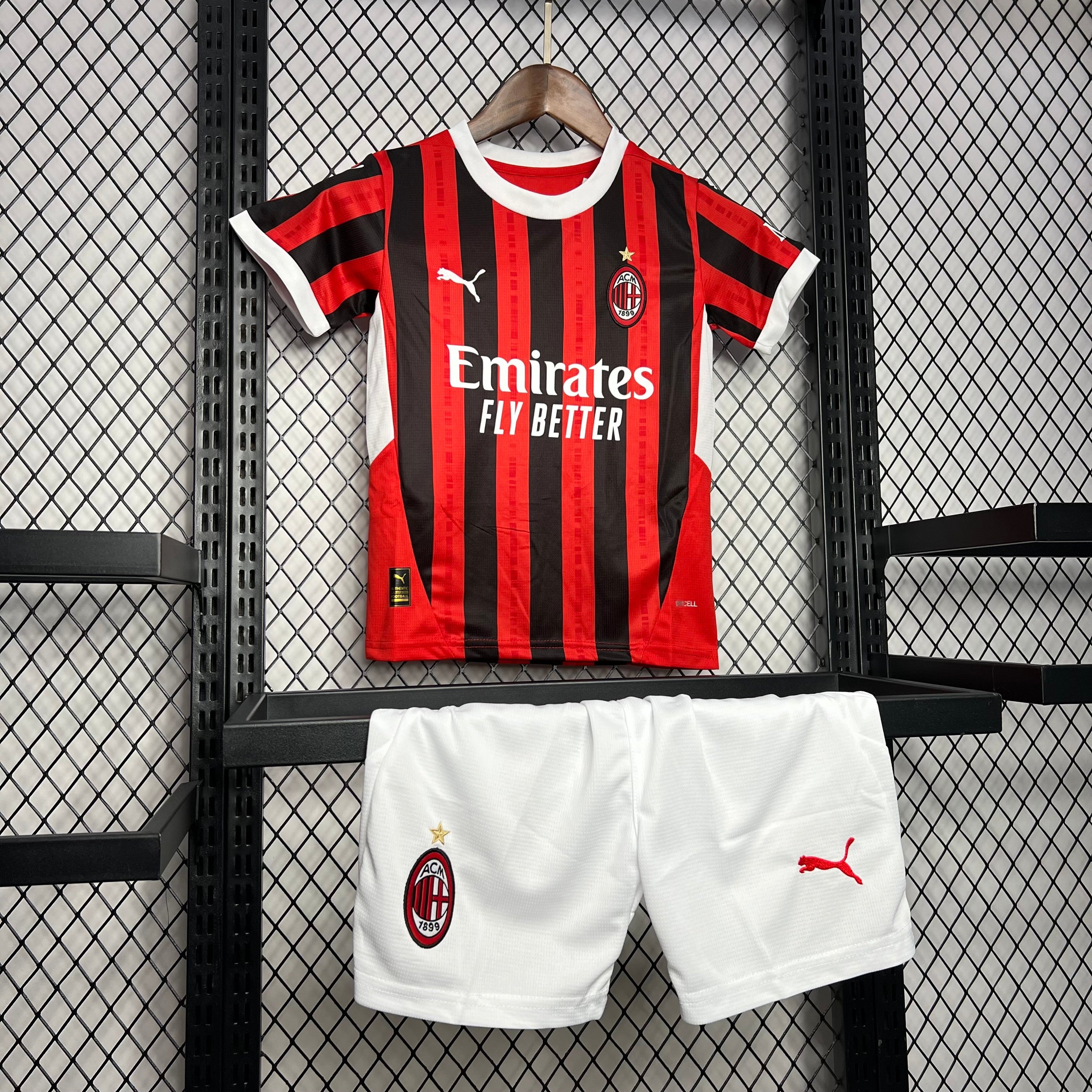 AC Milan 2024-25 Home Kids Kit S-XXL