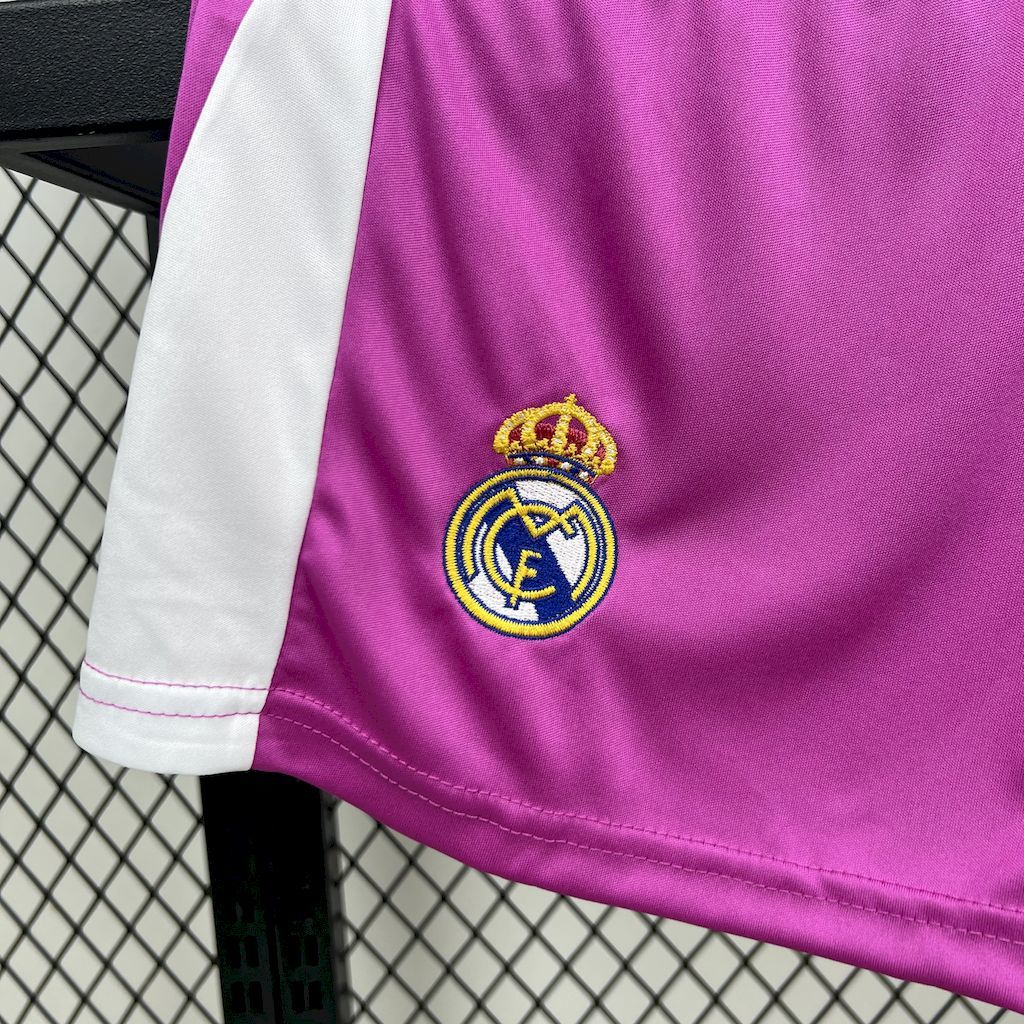 Real Madrid 2025-26 Purple goalkeeper Kids Kit S-XXL